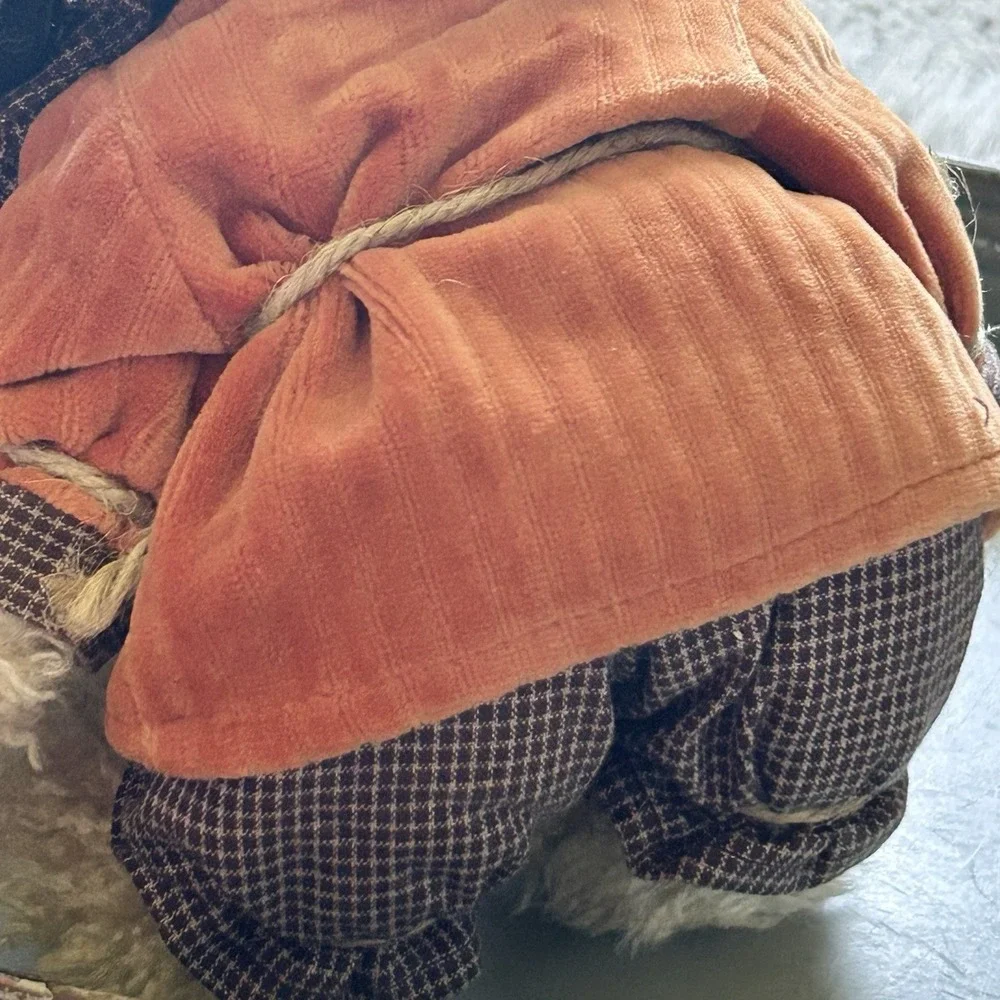 Vintage BOYDS BEARS Einstein Q. Scaredybear Scarecrow Plush Stuffed Toy Bear